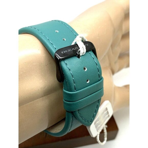 Oceanaut Men's Watch OC1343 Barletta Silver Dial Date Leather Band 44mm - Picture 11 of 15